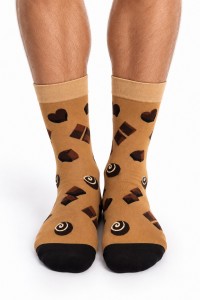 Sosete barbati cu ciocolata din 80% bumbac marime 40-45 2