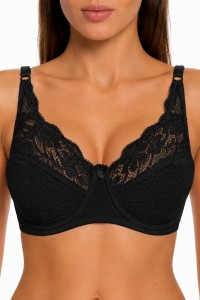 Sutien clasic din bumbac si dantela cu sarma,