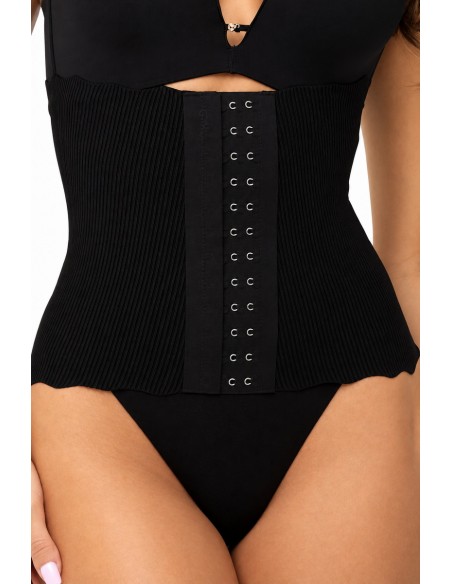 Corset modelator Gatta Pas Slim cu balene si inchidere reglabila