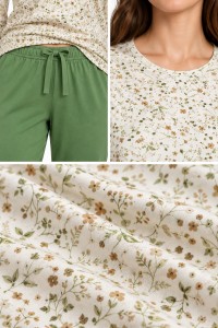 Pijama dama 100% bumbac cu... 2
