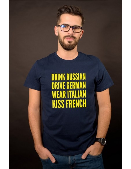 Drink, drive, wear, kiss