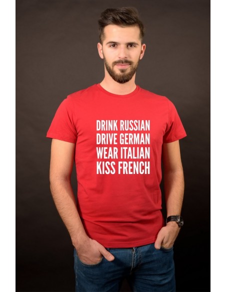 Drink, drive, wear, kiss