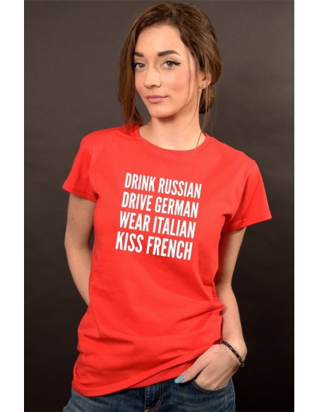 Drink , drive , wear, kiss