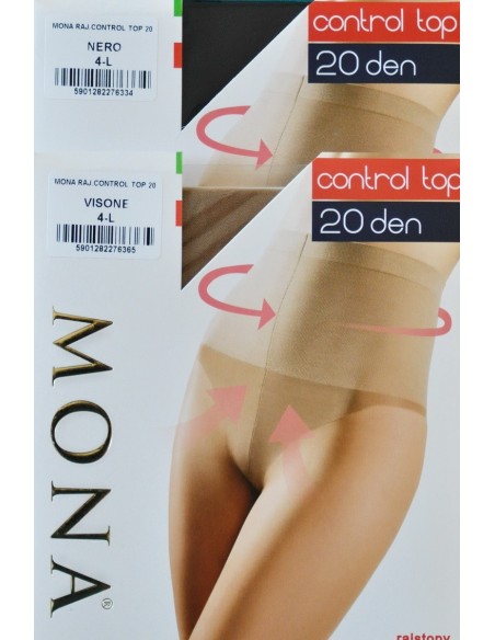 MCiorapi fini cu centura compresiva - Mona Control Top 20