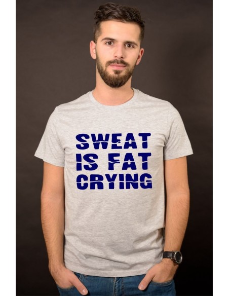 Sweat is fat crying.