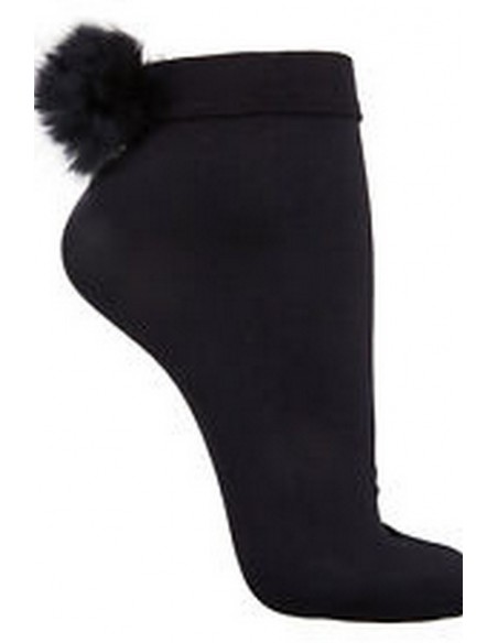 Sosete 50 den - 1/4 cu pon pon