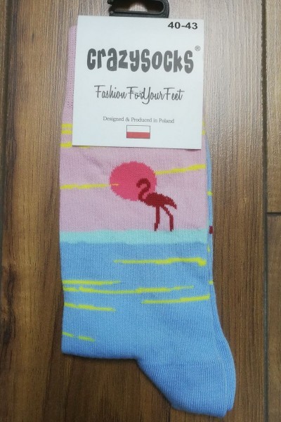 Sosete Sweet Flamingo - CrazySocks