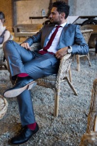 Sosete Bordo din bumbac -...