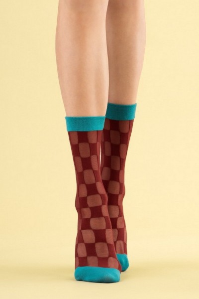 Fiore Check Twice - Sosete 1/4 cu model geometric