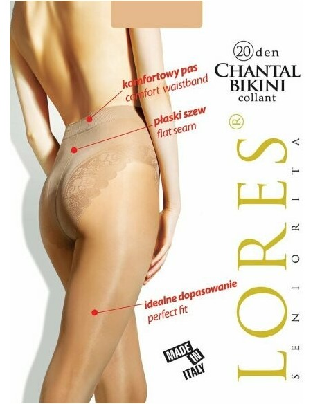 Dres Lores Chantal Bikini 20 DEN fin usor satinat
