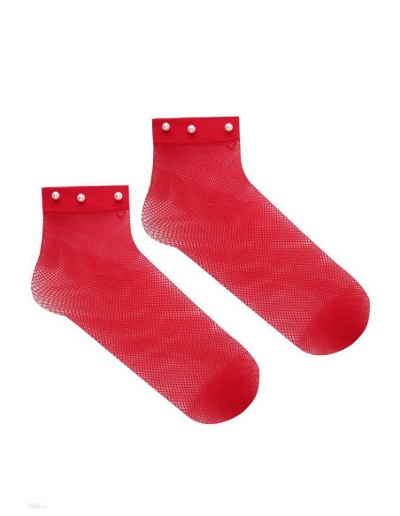 Sosete 1/4, plasa fina cu perle