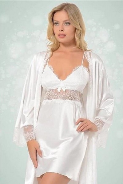 Compleu din saten si dantela - NBB 3306 Athena