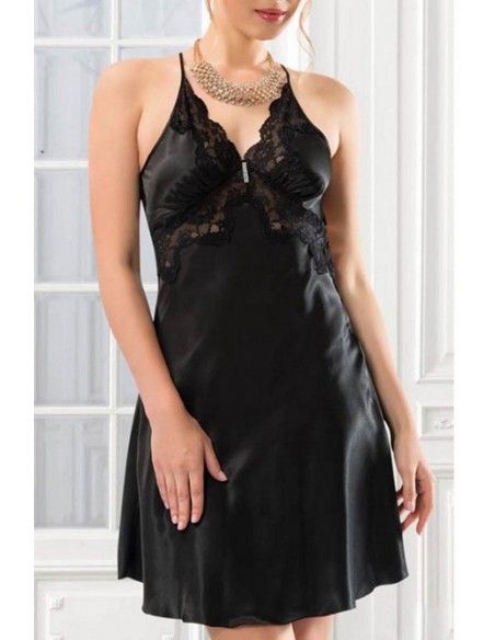 Neglijeu rosu din saten - NBB 3223