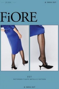 Ciorapi fini cu dunga argintie - Fiore Est