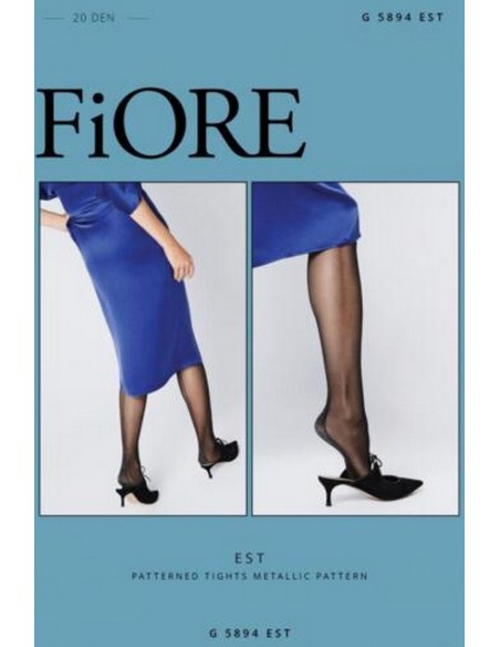 Ciorapi fini cu dunga argintie - Fiore Est